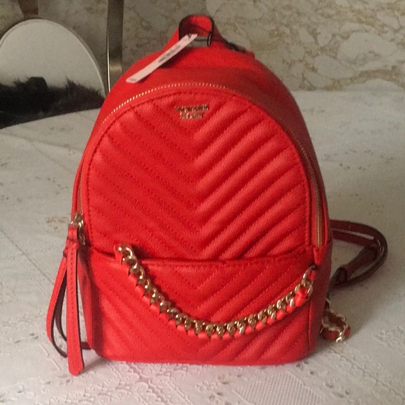 victoria secret v quilted backpack